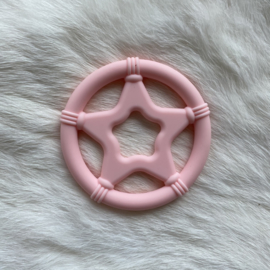 Star teether - rosequartz