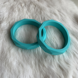 Armband siliconen - turquoise