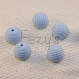 15mm striped - soft blue