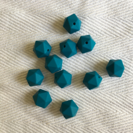 Small icosahedron - dark cyane