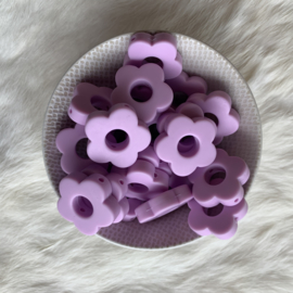 Round flower bead - lavender
