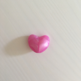 Heart - pearl fuchsia