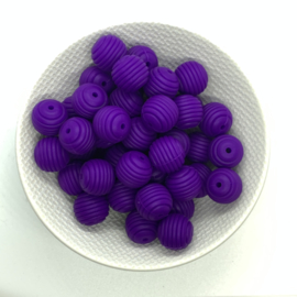 15mm striped - dark purple