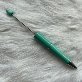 Pen voor kralen - groen met glitters