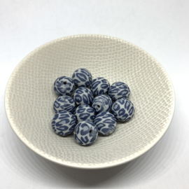 15mm - luipaard print grijs