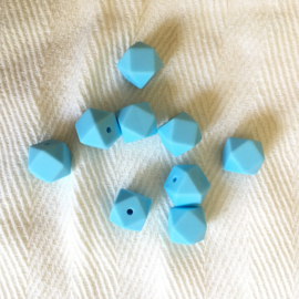 Small hexagon - baby blue
