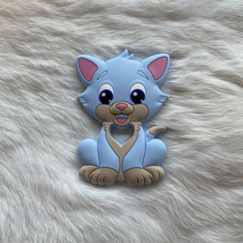 Cat teether - soft blue