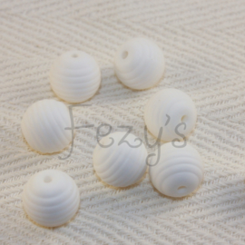 15mm striped - white