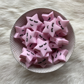 Sleeping star bead - soft pink