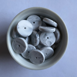 Coin bead 25mm - marble