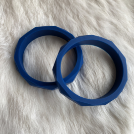 Armband siliconen - sapphire blauw