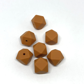 Small hexagon - golden ochre