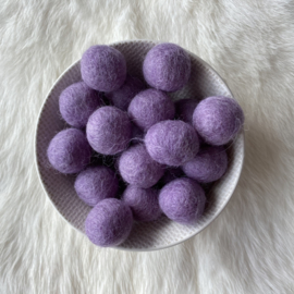 Felted bead - lilac