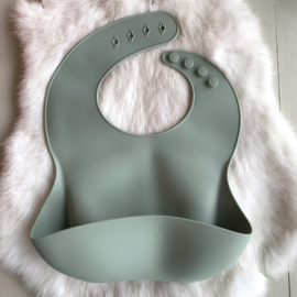 Silicone bib - sage