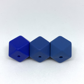 Hexagon - staal blauw