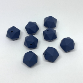 Icosahedron 17mm - night blue