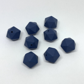 Icosahedron 17mm - nacht blauw