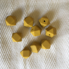 Small hexagon - mustard yellow