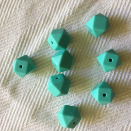 Kleine hexagon - licht turquoise