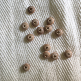 Wooden bead -  small discus 10mm