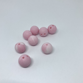 Safety bead 15mm - marble soft pink