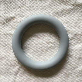 Grote siliconen ring - licht grijs