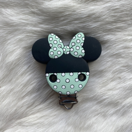 Speenclip siliconen minnie mouse - mint
