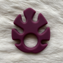 Monstera teether - wine red