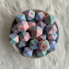 Hexagon - tie dye pastel