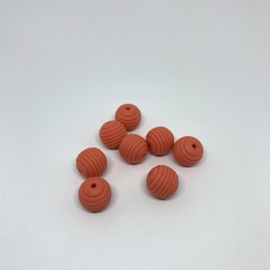 15mm striped - earth orange