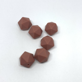 Icosahedron 17mm - mahogany