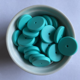 Coin bead 25mm - turquoise