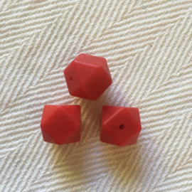 Hexagon - crimson red