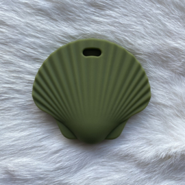 Sint Jacobshell teether - army green