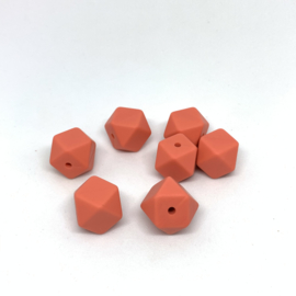 Small hexagon - earth orange