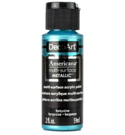 Deco Americana metallics - Turquoise