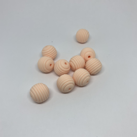 15mm striped - soft peach