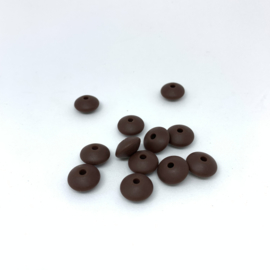 Klein discus - koffie bruin