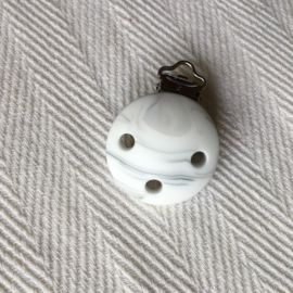 Pacifier clip silicone - marble