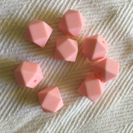Small hexagon - light pink