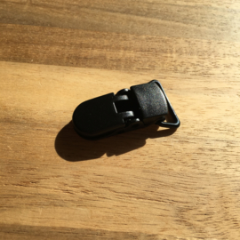Pacifier clip plastic 20mm - black