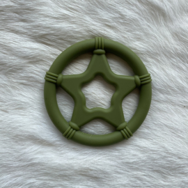 Star teether - army green