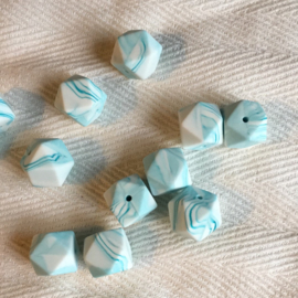 Hexagon - marble teal