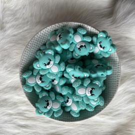 Bear bead - light turquoise