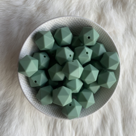 Icosahedron 17mm - old green
