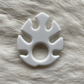 Monstera teether - white