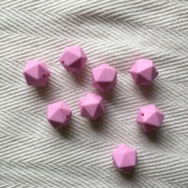 Icosahedron 17mm - baby roze