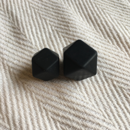 Small hexagon - black