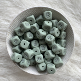Letterbead - silicone 12mm SAGE