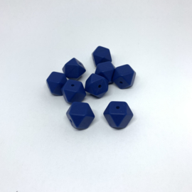 Small hexagon - sapphire blue